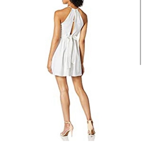 NWT BCBGeneration Front Cut Flared Dress in White - Picture 2 of 10